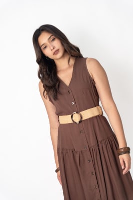 Vestido Málaga - Marrón