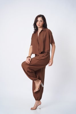 Pantalón Balloon - Marrón