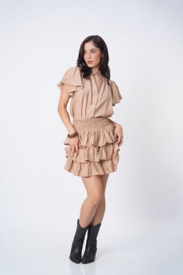Falda Boho - Beige