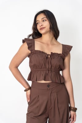 Blusa Cori - Marrón