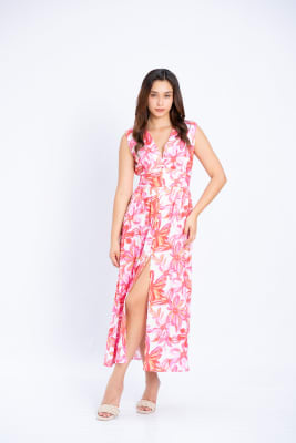 Vestido Venezia - Fucsia Print1
