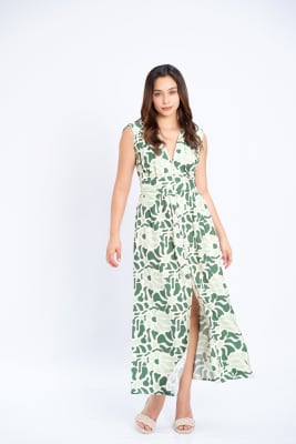 Vestido Venezia - Verde Print1