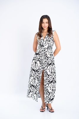 Vestido Venezia - Negro Print1