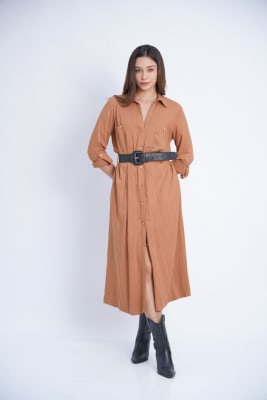 Vestido Lorenza - Lacre