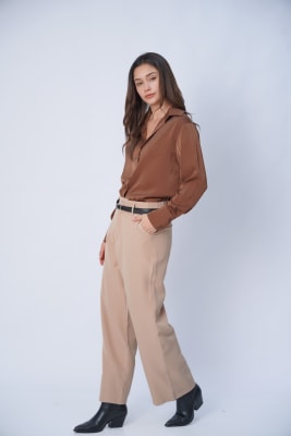 Pantalón Sastre Recto - Beige Claro1
