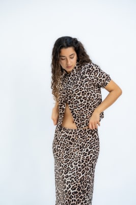 Blusa Satín - Animal Print1