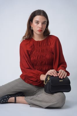 Blusa Oriana - Rojo Cereza1