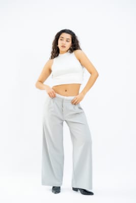 Pantalón Cinturilla - Gris6
