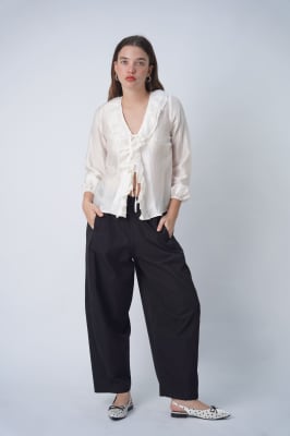 Pantalón Barrel - Negro