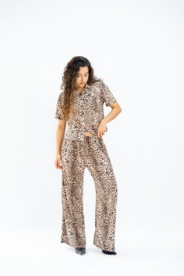 Palazo Lino - Animal Print2