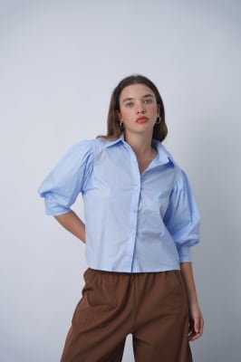 Camisa Zoé - Celeste2