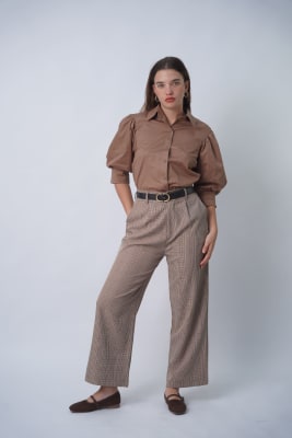Pantalón Prada - Cuadro Marrón