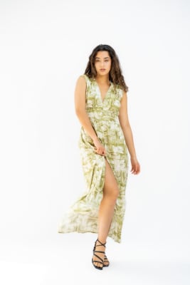 Vestido Venezia - Tye Dye Verde3