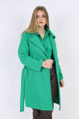 Trench Franela Verde 1