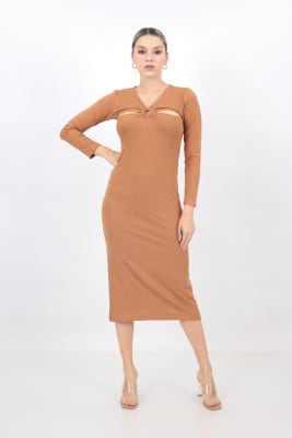 Vestido Aro - Camel 
