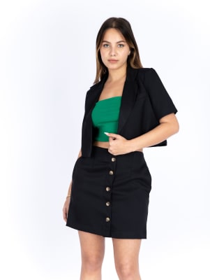 Saco Lino Negro1