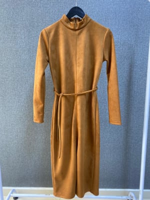 Vestido Suede - Camel1