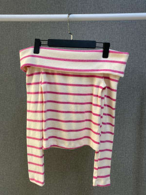 Top Escote - Rosa Rayas