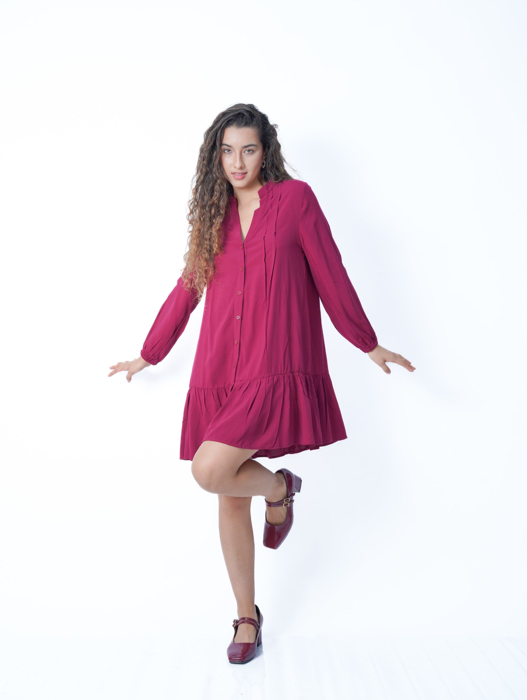 Vestido Tamy - Burgundy | ADDEL