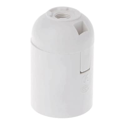 Portalámpara Armable de Plástico color Blanco 1102A