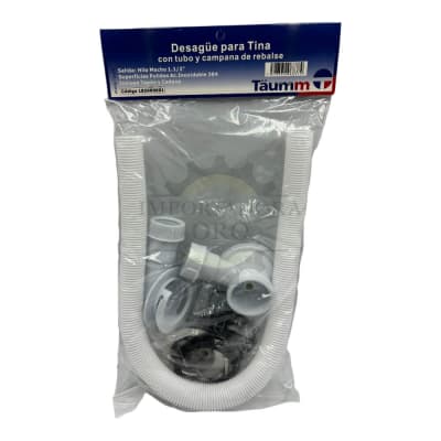 Desagüe para Tina con Sistema Rebalse