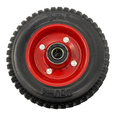 Rueda Solida Roja 8