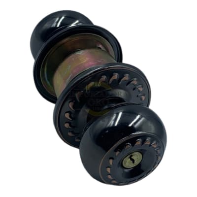 Cerradura Pomo Chapa Bola cafe oscuro3