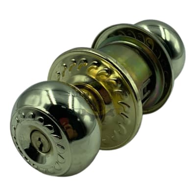 Cerradura Pomo Chapa Bola dorado1