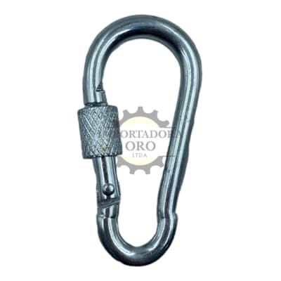 Mosqueton con seguro 50mm acero1