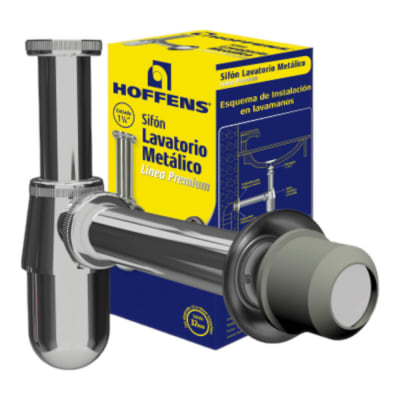 Sifón Lavatorio Metálico 11/4