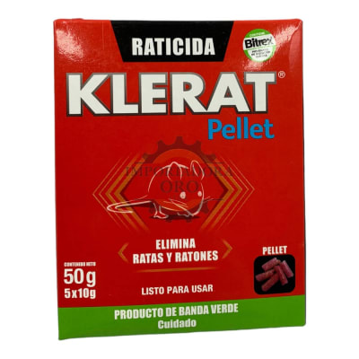 Raticida Pellet 50g Klerat1
