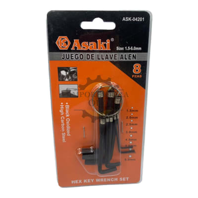 Juego de Llave Allen 8 piezas 04201