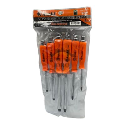 Juego de Destornillador de Golpe 6 piezas 060511