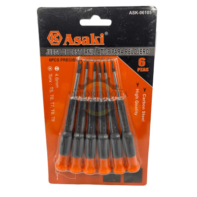 Juego Desarmador Relojero 6 piezas 061051