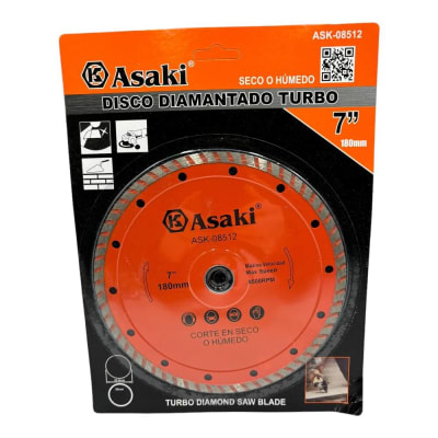 Disco diamantado turbo 180mm Ask08512