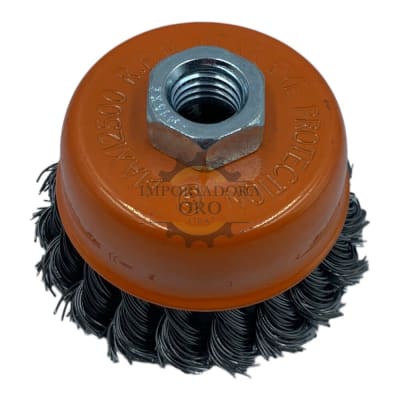 Escobilla de copa de Acero Trenzada 3