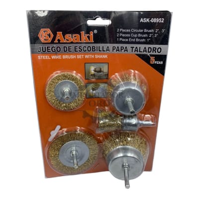 Juego de Escobilla Para Taladro 5 piezas 089521