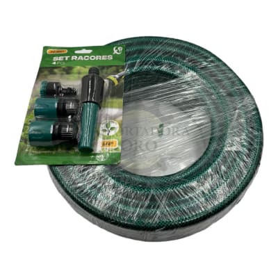 Set manguera de agua con acoples 1/2