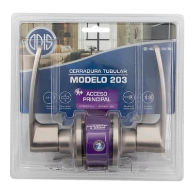 Cerradura Tubular Con Manilla Odis 203 Acceso - Plata CEP00014261