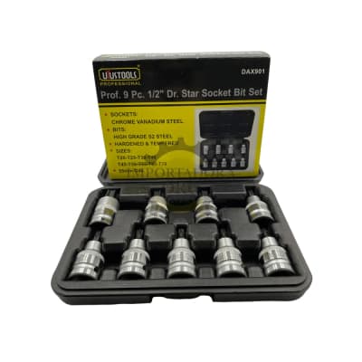 Set de dados torx profesional 9 piezas 55mm