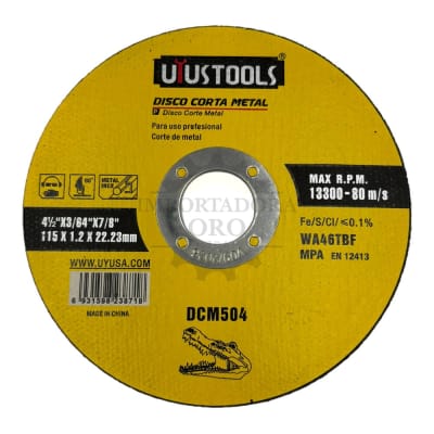 Disco de corte 4 1/2