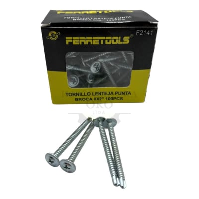 Tornillo Lenteja Punta Broca 8x2