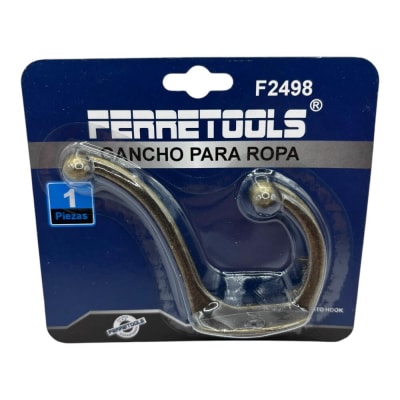 Gancho Perchero Doble Colgador Cafe F2498