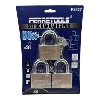 Set de Candado 60mm 3pcs F26271