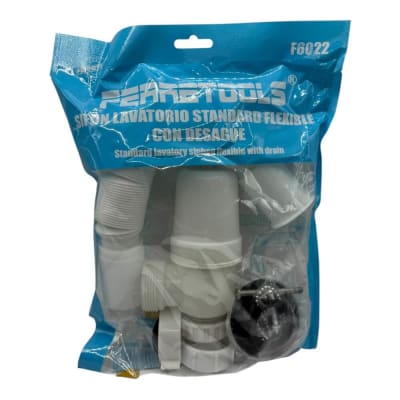 Sifon Lavatorio 1-1/2 Standard flexible con desague F6022