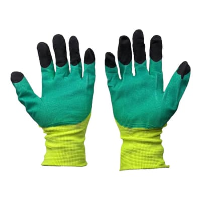 Guante verde con negro 1014 1 docena GT051