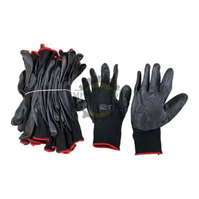Guante de trabajo con goma 1 docena