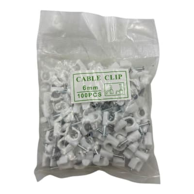 Grampa para cable coaxial 6mm