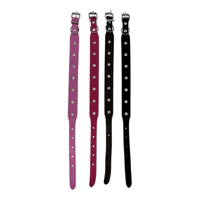 Collar 7 Diamantes tela 2x40cm 12 pcs Color Aleatorio HX1741