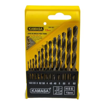 Set de Brocas para fierro 13 piezas km1061
